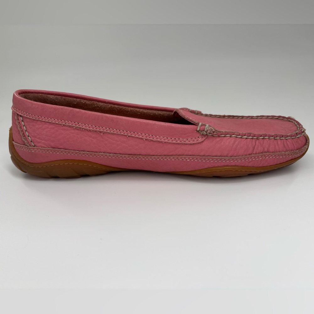 L.L. Bean Pink Leather Loafer Driving Moccasins US 9 - Picture 8 of 10